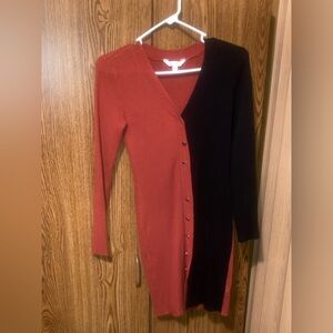 No Boundaries Red Knit Sweater